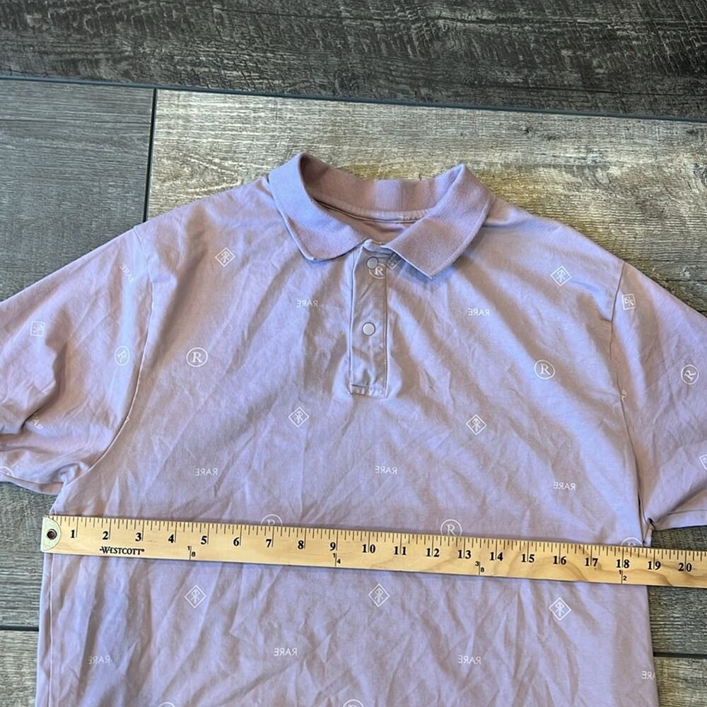 Rare Rabbit Men's Pink Monogram Print Polo Size L - Picture 5 of 8